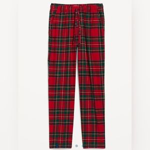 🍁💖Double Brushed Flannel Pajama Pants For Men - Red Tartan (Size XXXXL)